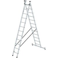MUNK Stehleiter beidseitig silber 2x 12 Sprossen von MUNK