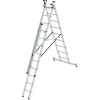 MUNK Vielzweckleiter 11108 alu 3x 9 Sprossen, H: 671,0 cm MUNK Vielzweckleiter 11108 alu 3x 9 Sprossen, H: 671,0 cm von MUNK