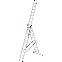 MUNK Vielzweckleiter 11109 alu 3x 11 Sprossen, H: 783,0 cm MUNK Vielzweckleiter 11109 alu 3x 11 Sprossen, H: 783,0 cm von MUNK