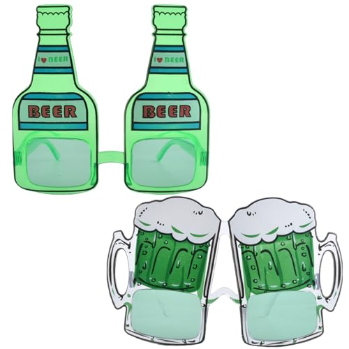 MUNSKT 2 Stück Neuheit Sonnenbrille mit einzigartigen Formen wie Biergläser und Bierflaschen, für Pool, Geburtstag, Bier, Make-up Kostüm & Hawaii Motto-Partys MUNSKT 2 Stück Neuheit Sonnenbrille mit einzigartigen Formen wie Biergläser und Bierflaschen, für Pool, Geburtstag, Bier, Make-up Kostüm & Hawaii Motto-Partys von MUNSKT