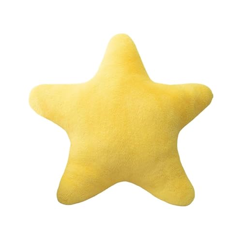 MUNSKT Children's Star Kissen, weich, flauschig, für Schlafzimmer, dekoratives Kissen für Jungen und Mädchen (Gelb, 30 cm) für Kinder & Jugendliche von MUNSKT