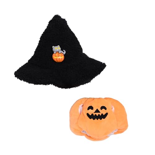 MUNSKT Kürbis-Kleidung für 17 cm große Puppen – Unisex-Outfit mit schwarzem Hexenhut, perfekt für Halloween, Tag der Toten, Ostern und Partys, ideal für Fotografie und Sammlung MUNSKT Kürbis-Kleidung für 17 cm große Puppen – Unisex-Outfit mit schwarzem Hexenhut, perfekt für Halloween, Tag der Toten, Ostern und Partys, ideal für Fotografie und Sammlung von MUNSKT