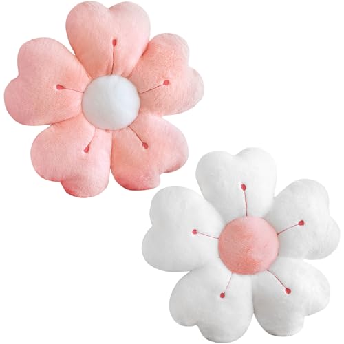 MUNSKT Niedliche Blumenkissen, 35 cm, Gänseblümchen-Bodenkissen, weicher Plüschstoff und PP-Baumwoll-Füllung, perfekt für Zuhause, Schlafzimmer, Wohnzimmer und Büro, 2 Stück MUNSKT Niedliche Blumenkissen, 35 cm, Gänseblümchen-Bodenkissen, weicher Plüschstoff und PP-Baumwoll-Füllung, perfekt für Zuhause, Schlafzimmer, Wohnzimmer und Büro, 2 Stück von MUNSKT