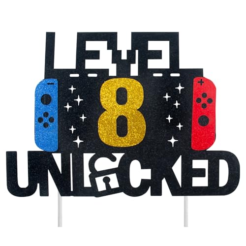 MUNSKT Personalisierte Happy Birthday Gaming-Kuchendekoration für Kinder, Jungen, Mädchen (9 digitale) von MUNSKT