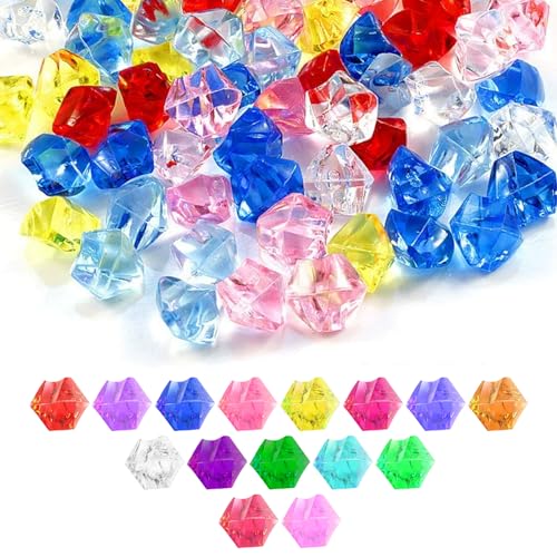 Munskt Edelsteine für Kinder, 100 Stück Edelsteine für Kinder Diamant, Diamantdekoration, Glasstein Deko, Zierdiamanten, Kristall Acryl Colo Munskt Edelsteine für Kinder, 100 Stück Edelsteine für Kinder Diamant, Diamantdekoration, Glasstein Deko, Zierdiamanten, Kristall Acryl Colo von MUNSKT