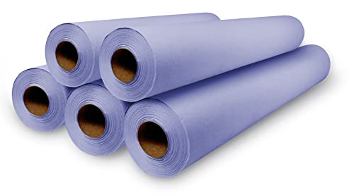 Ärztekrepp 1-lagig (59 cm x 70 m) 5 Papierrollen Violette Farbe | Liegenabdeckung – Ärztekrepp von MUNTRADE