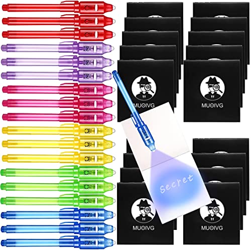 UV Stift und Notizbuch, 18 Stück - MUOIVG Mitgebsel Kindergeburtstag Jungen & Mädchen, Notiz Block Detektiv, Kindergeburtstag Gastgeschenke, kleine Geschenke für Kinder Adventskalender Füllung UV Stift und Notizbuch, 18 Stück - MUOIVG Mitgebsel Kindergeburtstag Jungen & Mädchen, Notiz Block Detektiv, Kindergeburtstag Gastgeschenke, kleine Geschenke für Kinder Adventskalender Füllung von MUOIVG