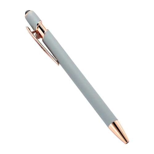 MURVE 20–200 Kugelschreiber, Großhandel, Metall-Kugelschreiber, Touchscreen-Stift, Büro, Schule, Werbung, Stift, individuelles Logo, Text, Lasergravur (Grau (Rose), 100 Stück von MURVE