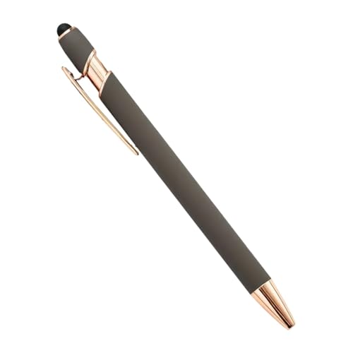 MURVE 20–200 Stifte, Großhandel, Metall-Kugelschreiber, Touchscreen-Stift, Büro, Schule, Werbung, Stift, individuelles Logo, Text, Lasergravur (Grau (Rose), 20 Stück von MURVE