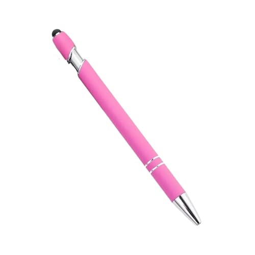 MURVE 20–200 Stifte, Großhandel, Metall-Kugelschreiber, Touchscreen-Stift, Büro, Schule, Werbung, Stift, individuelles Logo, Text, Lasergravur (Rosa, 100 Stück) von MURVE