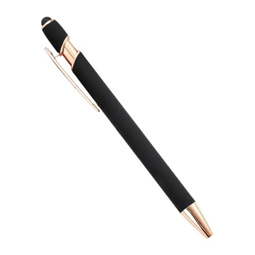 MURVE 20–200 Stifte, Großhandel, Metall-Kugelschreiber, Touchscreen-Stift, Büro, Schule, Werbung, Stift, individuelles Logo, Text, Lasergravur (Schwarz (Rose), 20 Stück von MURVE