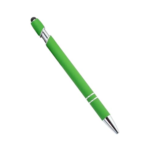 MURVE 20–200 Stifte, Großhandel, Metall-Kugelschreiber, Touchscreen-Stift, Büro, Schule, Werbung, Stift, individuelles Logo, Text, Lasergravur (grün, 20 Stück) von MURVE