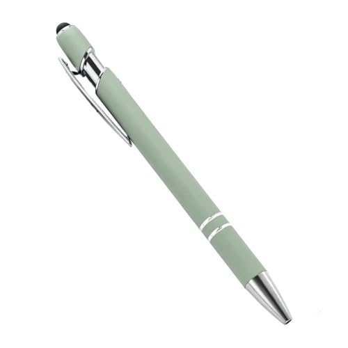 MURVE 20–200 Stifte, Großhandel, Metall-Kugelschreiber, Touchscreen-Stift, Büro, Schule, Werbung, Stift, individuelles Logo, Text, Lasergravur (grün, 20 Stück) von MURVE