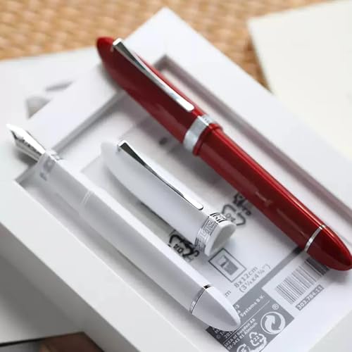 MURVE Füllfederhalter mit dreieckigem Kolben aus Kunstharz, EF/F-Feder für Studenten, Schreiben, Geschenk, Stift, Schule, Bürobedarf, Business Stationery (B,EF) von MURVE