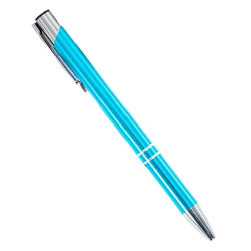MURVE Kugelschreiber, Schwarz, Blau, Tinte, Schule, Büro, Studenten, Unterschrift zum Schreiben von Schreibwaren, Zubehör, kostenloser individueller Logo-Namen, Text (Himmelblau 1, Blau), 100 Stück von MURVE