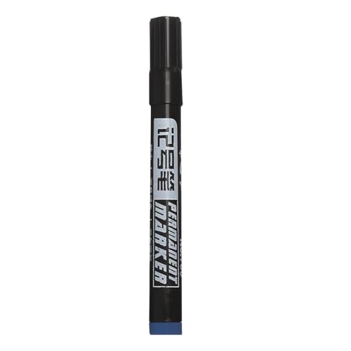 MURVE Marker auf Ölbasis, wasserfest, schnell trocknend, schwarz, blau, rot, permanent, für Metall, Glas, Schreibwaren, Zeichnen, Kunst, Schulbedarf (1 Stück, blau) von MURVE