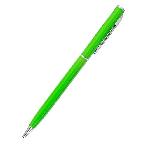 MURVE Metall-Kugelschreiber, Rotgold, kostenloses individuelles Logo, Werbeschriftung, gravierter Name, Schule, Bürobedarf, Geschenke (grün, 100 Stück) von MURVE