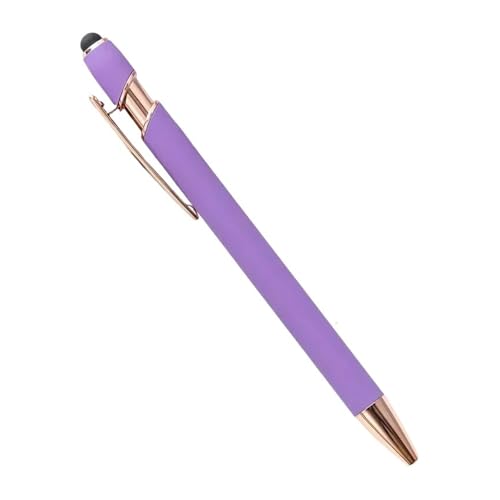 MURVE Metall-Kugelschreiber, Touchscreen, Büro, Schule, Werbung, individuelles Logo, Text, Lasergravur (Violett (Rose), 20–200 Stück, 50 Stück von MURVE