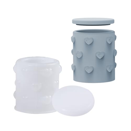 Herz-Kerzengefäßform, Liebe, Beton, Kerzen, Glas, Formen mit Deckel, zylindrische Silikon-Kerzenform, Epoxidharz, Basteln, Gießformen, Schmuckaufbewahrung, Formen für Harzguss, Handwerk Herz-Kerzengefäßform, Liebe, Beton, Kerzen, Glas, Formen mit Deckel, zylindrische Silikon-Kerzenform, Epoxidharz, Basteln, Gießformen, Schmuckaufbewahrung, Formen für Harzguss, Handwerk von MURYE
