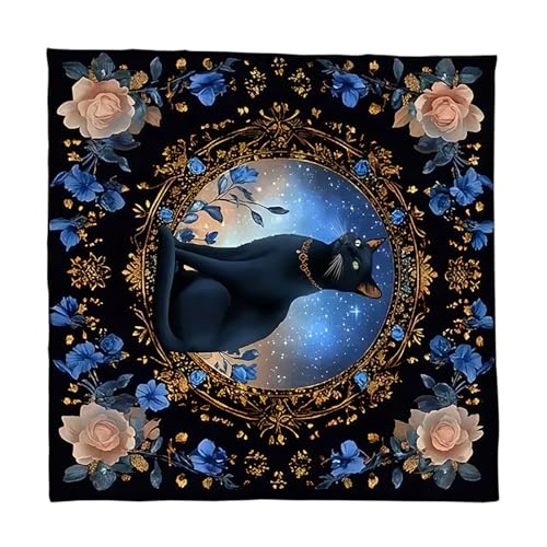 MURYE Katzen Tarots Tischdecke Gotteskarten Tisch Stoff Wandteppich Astrologie Hexerei von MURYE