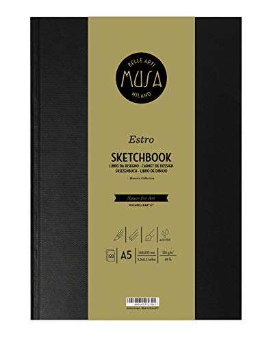 MUSA Estro Sketchbook im Format A5, 150 g, 120 FG. von MUSA
