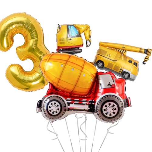 Bau Geburtstag Supplies - 3 Jahre alt, Ballon Girlande Kit für Quarantäne Party Dekorationen von MUSELK