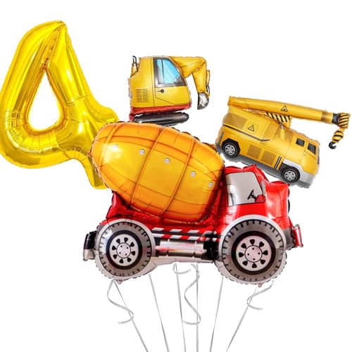 Bau Geburtstag Supplies - 4 Jahre alt, Ballongirlande Kit für Quarantäne Party Dekorationen von MUSELK