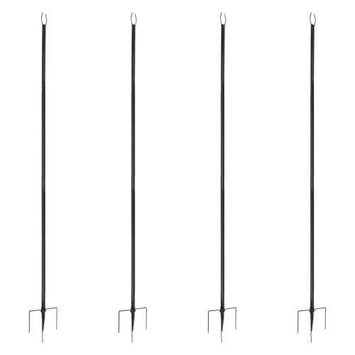 MUSESPANI String Light Pole - 4 Pack 10FT für Außenhangende Stahlpolen für Outdoor Dekoration Garten, Hinterhof, Patio Beleuchtung Ständer für Partys, Weihnachten, Hochzeit MUSESPANI String Light Pole - 4 Pack 10FT für Außenhangende Stahlpolen für Outdoor Dekoration Garten, Hinterhof, Patio Beleuchtung Ständer für Partys, Weihnachten, Hochzeit von MUSESPANI