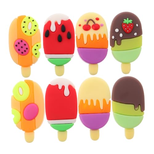 8 Stück Kreative Eiscreme-radiergummis Für Kinder, Süße Radiergummis Mit Frucht-eis Am Stiel, Lustige Und Farbenfrohe Schulmaterialien Für Den Unterricht, Geschenktütenfüller 8 Stück Kreative Eiscreme-radiergummis Für Kinder, Süße Radiergummis Mit Frucht-eis Am Stiel, Lustige Und Farbenfrohe Schulmaterialien Für Den Unterricht, Geschenktütenfüller von MUSISALY
