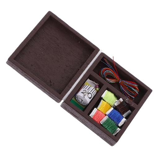 MUSISALY 1 Satz Puppenhaus Nähkästchen handwerkskunst nâhzubehör Puppenstuben Nähzubehör Puppenhaus Nähset Kinderspielzeug Nähen Bausatz Mini-Hausschmuck Mini-Hausverzierung Holz Dark Brown MUSISALY 1 Satz Puppenhaus Nähkästchen handwerkskunst nâhzubehör Puppenstuben Nähzubehör Puppenhaus Nähset Kinderspielzeug Nähen Bausatz Mini-Hausschmuck Mini-Hausverzierung Holz Dark Brown von MUSISALY