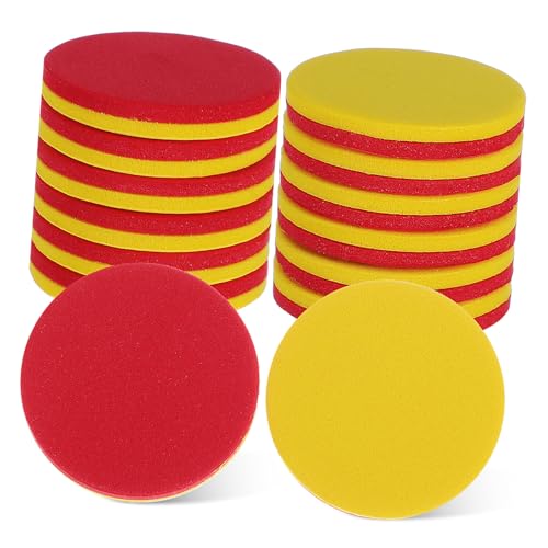 MUSISALY 100 Stk. Teiliges Farbige EVA Rechenchips Robuste Flexible Lernzähler für Kompakte Glatte Leuchtende Mathematik-zählsteine für Vorschul Grundschulunterricht von MUSISALY