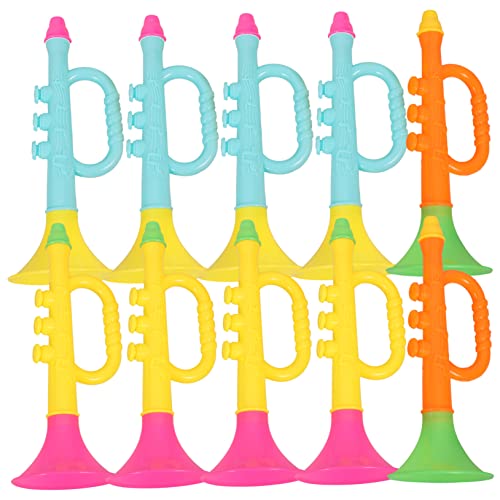 MUSISALY 10st Trompetenspielzeug Für Gastgeschenke Für Kindertrompete Lernspielzeug Trompete Trompetenhorn Für Partykrachmacher Trompete Bläst Saxophon Abs MUSISALY 10st Trompetenspielzeug Für Gastgeschenke Für Kindertrompete Lernspielzeug Trompete Trompetenhorn Für Partykrachmacher Trompete Bläst Saxophon Abs von MUSISALY