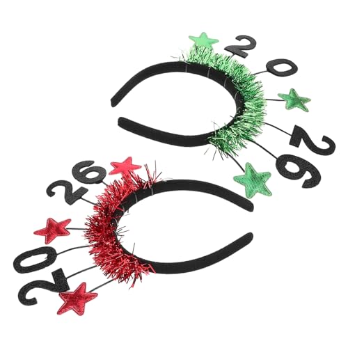 MUSISALY 2 Stück Teiliges Neujahrs Stern Design Haarband Glitzernde Festliche Kopfbänder für Damen und Leichtes Year's Eve Accessoire für Silvesterpartys und Feierlichkeiten MUSISALY 2 Stück Teiliges Neujahrs Stern Design Haarband Glitzernde Festliche Kopfbänder für Damen und Leichtes Year's Eve Accessoire für Silvesterpartys und Feierlichkeiten von MUSISALY