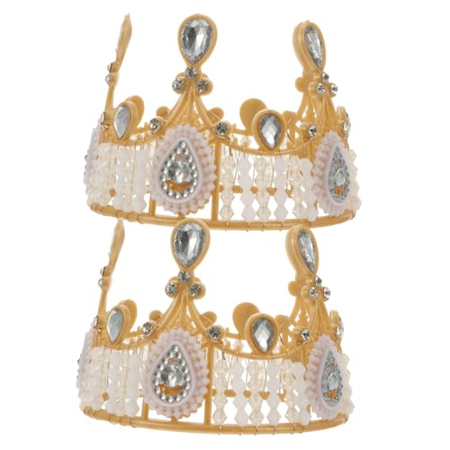MUSISALY 2st Kuchen Krone Kuchenkrone Für Die Babyparty Cupcake-krone-topper Kuchenkrone Für Kinder Kuchenkronenverzierung Perlen Tiara Party-krone- Kuchenkronendekoration Golden Acryl MUSISALY 2st Kuchen Krone Kuchenkrone Für Die Babyparty Cupcake-krone-topper Kuchenkrone Für Kinder Kuchenkronenverzierung Perlen Tiara Party-krone- Kuchenkronendekoration Golden Acryl von MUSISALY