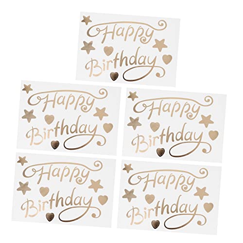 MUSISALY Blase Aufkleber Decals Geburtstag Party Dekorationen 5 Stücke Große Alles Zum Geburtstag Aufkleber für MUSISALY Blase Aufkleber Decals Geburtstag Party Dekorationen 5 Stücke Große Alles Zum Geburtstag Aufkleber für von MUSISALY