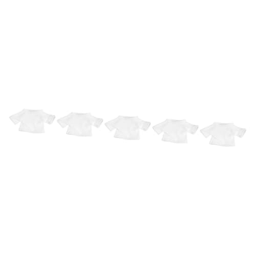 MUSISALY 5st Bärenkleidung Zartes Puppen-t-Shirt Puppen-t-Shirt-Kleidung Dekorative Puppenkleidung Kleine Puppenkleidung Puppenkleidung Wiederverwendbares Puppenkostüm Weiß Stoff MUSISALY 5st Bärenkleidung Zartes Puppen-t-Shirt Puppen-t-Shirt-Kleidung Dekorative Puppenkleidung Kleine Puppenkleidung Puppenkleidung Wiederverwendbares Puppenkostüm Weiß Stoff von MUSISALY