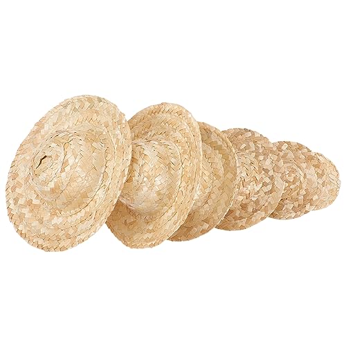 MUSISALY 6st Geflochtener Strohhut Miniaturhüte Miniatur Winzige Hüte Mini-hüte Kleiner Hut Kleine Hüte Mini-Miniatur-Hut Minihüte Zum Basteln Hut Für Minihauspuppe Puppenhüte Khaki MUSISALY 6st Geflochtener Strohhut Miniaturhüte Miniatur Winzige Hüte Mini-hüte Kleiner Hut Kleine Hüte Mini-Miniatur-Hut Minihüte Zum Basteln Hut Für Minihauspuppe Puppenhüte Khaki von MUSISALY
