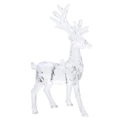MUSISALY Acryl-Weihnachts-Rentier-Figur, Tischplatte, Klare Elch-Statue, Tischdekoration, DIY-hängender Rentier-anhänger Für Festival Und Feiertag MUSISALY Acryl-Weihnachts-Rentier-Figur, Tischplatte, Klare Elch-Statue, Tischdekoration, DIY-hängender Rentier-anhänger Für Festival Und Feiertag von MUSISALY