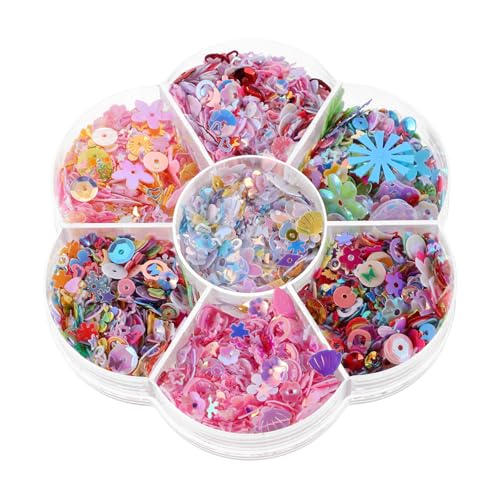 MUSISALY Irideszierende Bastelpailetten Lose Pailletten Für DIY Schmuck Kleidung Haaraccessoires Und Partydekorationen Hochreflektierend Robust Vielseitig Einsetzbar MUSISALY Irideszierende Bastelpailetten Lose Pailletten Für DIY Schmuck Kleidung Haaraccessoires Und Partydekorationen Hochreflektierend Robust Vielseitig Einsetzbar von MUSISALY