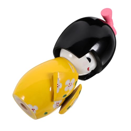 MUSISALY Japanische Kimono-Puppe Holzfigur Cartoon-Puppe Schreibtisch-Ornament Dekorationen Heimdeko MUSISALY Japanische Kimono-Puppe Holzfigur Cartoon-Puppe Schreibtisch-Ornament Dekorationen Heimdeko von MUSISALY
