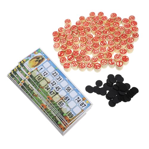 MUSISALY Russisches Bingo Spielset für Familien 1 Satz mit Zahlenkarten Holzfiguren und Spielbrett für Partys und Veranstaltungen MUSISALY Russisches Bingo Spielset für Familien 1 Satz mit Zahlenkarten Holzfiguren und Spielbrett für Partys und Veranstaltungen von MUSISALY