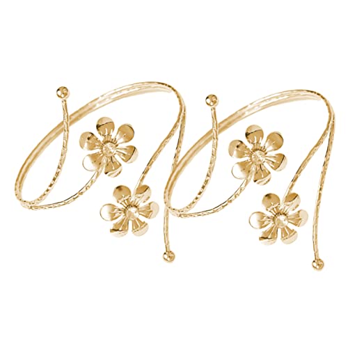 MUSISALY Vorhang Raffhalter Clip Legierung Blume Holdbacks Stilvolle Gardinen Holdbacks Für Wohnkultur von MUSISALY