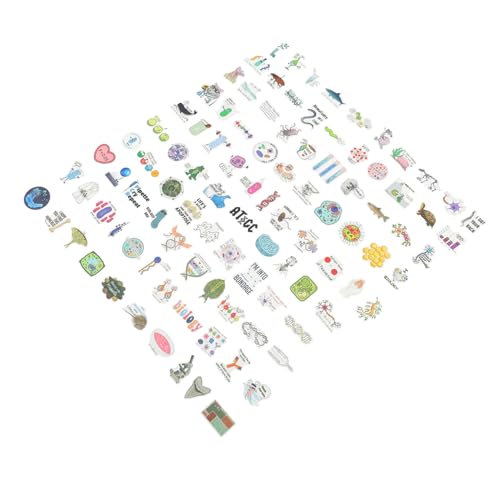 MUSISALY Wissenschaftsaufkleber Papiermaterial 100 Stück Selbstklebende Sticker mit Einzigartigen Wissenschaftlichen Mustern für Laptop Notizbuch Koffer Selbstgemacht Klassenzimmer Reisen Pinnwand von MUSISALY