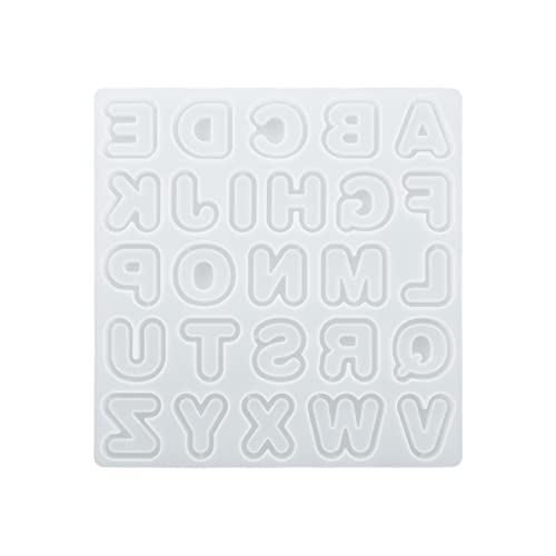 MUUYYI Silikonform in Buchstabenform für Ohrringe, Anhänger, Schlüsselanhänger, Kristall, Epoxidharz, Bastelformen, Silikonmaterial von MUUYYI