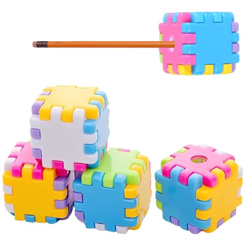 4 Stück Spitzer mit Buntstifte, Anspitzer Kinder, Zauberwürfel Bleistiftspitzer, Pencil Sharpener, für Verschiedene Arten von Bleistiften Schule Büro Kinder Studenten Reisen 4 Stück Spitzer mit Buntstifte, Anspitzer Kinder, Zauberwürfel Bleistiftspitzer, Pencil Sharpener, für Verschiedene Arten von Bleistiften Schule Büro Kinder Studenten Reisen von MUVONZI
