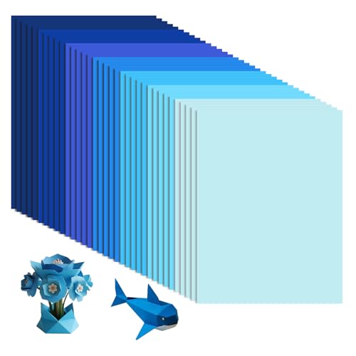 MUWINC Blaues Verlaufskarton A4 - 35 Blätter 230g/m² Tonpapier Bunt für Karten & DIY-Projekte MUWINC Blaues Verlaufskarton A4 - 35 Blätter 230g/m² Tonpapier Bunt für Karten & DIY-Projekte von MUWINC