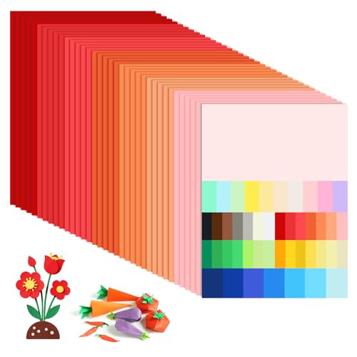 MUWINC Rotes Verlaufskarton - 35 Blätter 230g/m² Tonpapier A4 Bunt, für Festtagsdekoration, Bastelarbeiten MUWINC Rotes Verlaufskarton - 35 Blätter 230g/m² Tonpapier A4 Bunt, für Festtagsdekoration, Bastelarbeiten von MUWINC