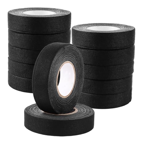 MUXHEL 10 Stück KFZ Gewebeband, 19 mm x 15 m kabelbaum klebeband, Auto Kabelbaum Filzband, stoffklebeband, Kabelbäume Elektriker Band, Autokabelbaum Wickelband, Elektrisches Klebeband MUXHEL 10 Stück KFZ Gewebeband, 19 mm x 15 m kabelbaum klebeband, Auto Kabelbaum Filzband, stoffklebeband, Kabelbäume Elektriker Band, Autokabelbaum Wickelband, Elektrisches Klebeband von MUXHEL