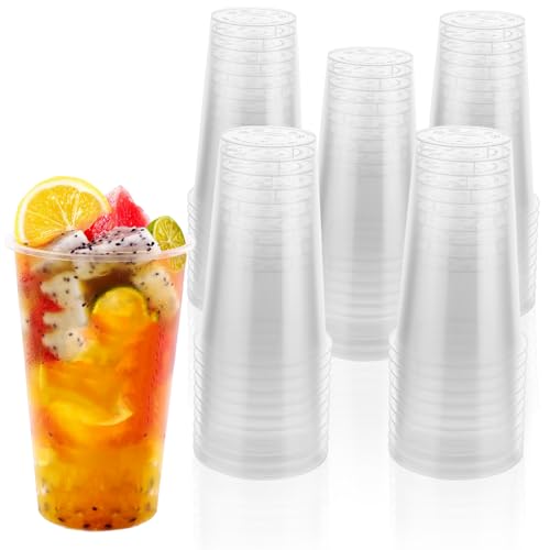 MUXHEL 50 Stück Plastikbecher, 500ml hartplastik becher, 0.5 L plastikbecher mehrweg, Trinkbecher aus Hartplastik, Wiederverwendbare Becher, Cocktail Becher, Partybecher, für Getränkepartys von MUXHEL