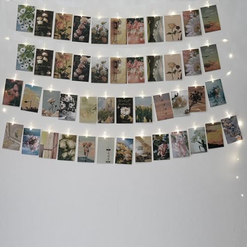 MUXIJIA USB LED Fotoclips Lichterkette für Zimmer Deko, 10M 100LEDS Lichterkette mit 60 Klammern und 20 Non-trace Nägel für Wohnzimmer, nWeihnachten, Hochzeiten (Weiß) von MUXIJIA